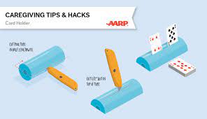 Have them spread mod podge or glue onto the plastic lids lids. Caregiver Tips Make Playing Card Holders From Pool Noodles