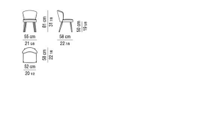 When choosing dining chairs, overall chair height matters less than chair seat height. Aston Dining