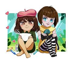 Little Misfortune X Fran Bow Sketch By Gingersai On Deviantart Little Misfortune Bow Art Good Horror Games