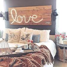 Rustic Farmhouse Style Master Bedroom Ideas 37 Farmhouse Style Master Bedroom Farmhouse Bedroom Decor Home Decor Bedroom