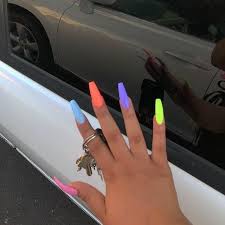 These acrylic nail designs are glamorous and unique, giving you the inspiration you'll need to the bright color mixed with glimmering sparkles won't go unnoticed. I Want So Bad Acrylic Nails Bright Summer Nails Neon Nail Designs