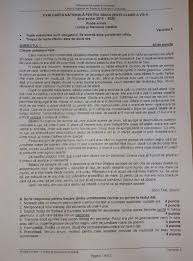 Proba a fost susținută la limba și literatura maternă, de un număr de 10.294 de absolvenţi de gimnaziu, potrivit mec. Evaluare NaÈ›ionalÄƒ 2020 Subiectele Care Au Picat La Limba È™i Literatura RomanÄƒ B1 Ro