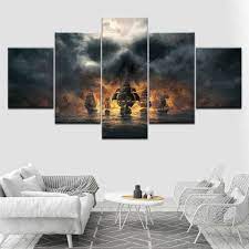 Check spelling or type a new query. 5 Pieces Canvas Painting Pirates Of The Caribbean Movie Wall Art Pictures Modular Wallpapers Poster Print For Living Room Decor Painting Calligraphy Aliexpress