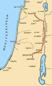 Map Of Journey Of Mary And Joseph From Nazareth To Bethlehem Is About 70 Miles As The Crown Flies But Journey To Bethlehem Bible Mapping Vacation Bible School