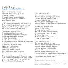 Ziv zaifman, hugh jackman, michelle williams lyrics. Willow Sage Hart A Million Dreams Lyrics