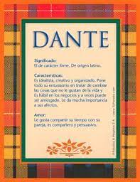 Dante Significado Del Nombre Dante