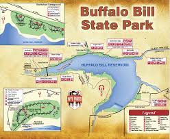 All of the north shore campsites are reservable and have electric & water hookups. Buffalo Bill State Park Campsite Photos Campsite Availability Alerts