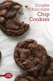 Double Chocolate Chip Cookies Recipe Cookies Recipes Chocolate Chip Chocolate Chip Cookies Chocolate Cookie Recipes