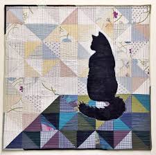 Patterns, fabrics, colors, textures and techniques. Silhoucat Quilt Along With Luke Haynes Weallsew Cat Quilt Dog Quilts Cat Quilt Block