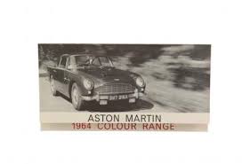 An Aston Martin Db5 Colour Chart 1964 Price Estimate