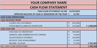 Below is a breakdown of each section in a statement of cash flows. Download Cash Flow Statement Excel Template Exceldatapro