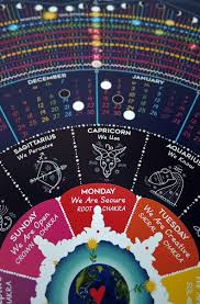 2018 Cosmic Calendar North America Cosmic Calendar Cosmic Sagittarius And Capricorn