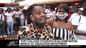 Sandile zungu''s aspiration for amazulu dynasty. Student Protests Motheo Tvet College Students In Bloemfontein March To Education Department Youtube