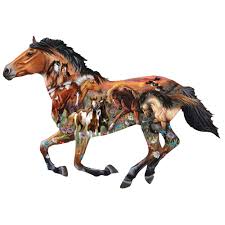 Maybe you would like to learn more about one of these? Pasture Sunset Horse 800 Piece Shaped Jigsaw Puzzle Spilsbury