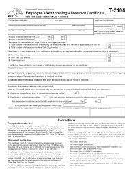 Kitchen set minimalis 2021 w4 instructions irs. Ny Dtf It 2104 2021 Fill Out Tax Template Online Us Legal Forms
