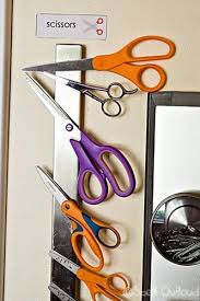 Use A Magnetic Knife Rack Like This One From Ikea To Display Store And Organise Your Scissor Collec Craft Room Storage Sewing Rooms Sewing Room Organization