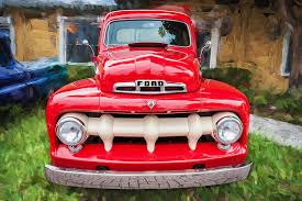 Image result for Red 1951 Truck