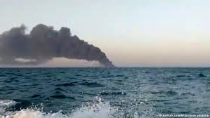 Government of the islamic republic of iran. Iran Large Navy Vessel Sinks After Catching Fire In Gulf Of Oman News Dw 02 06 2021