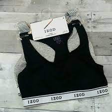 Izod Intimates Sleepwear Izod Set Of 2 Racerback Lounge Bralette Size M New Poshmark