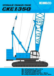 cke 1350 hydraulic crawler crane kobelco cranes pdf