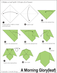 Origami Morning Glory Origami Leaves Origami Easy Easy Origami Flower