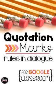 Quotation Marks In Dialogue Distance Learning Elementary Writing Activities Writing Interventions Quotations