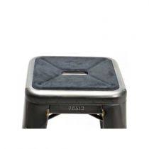 Galette Assise Tabouret Tolix Alcantara Gris Anthracite