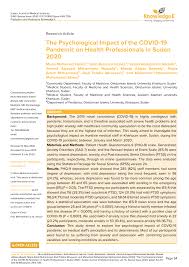 Iklan pengambilan guru interim di kolej kolej vokasional kuching kementerian pendidikan malaysia facebook. Pdf The Psychological Impact Of The Covid 19 Pandemic On Health Professionals In Sudan 2020