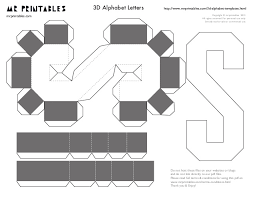 Mrprintables 3d Alphabet Templates N To Z