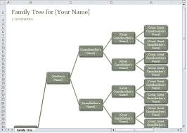 Family Tree Template Excel Excel Family Tree Template