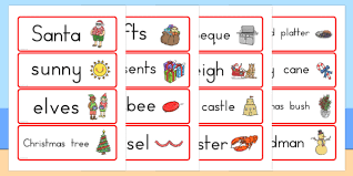 Christmas words that start with a. Australian Christmas Words Flash Cards Primary Resource