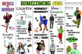 Homecoming Dress Up Days Poster Student Council High School Dress Up Week School Spirit Week High School Homecoming Student Council