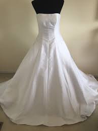 New With Tags Alfred Angelo Strapless A Line Wedding Dress