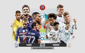 France vs germany has the potential to set euro 2020 alight. Download Wallpapers France Vs Germany Uefa Euro 2020 Preview Promotional Materials Football Players Euro 2020 Football Match France National Football Team Germany National Football Team For Desktop Free Pictures For Desktop Free
