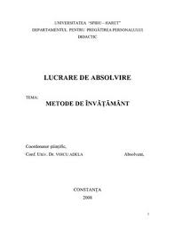 Schimbarea în activitatea didactică . Calameo Metodele Educatiei