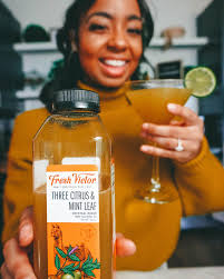 Three Citrus & Mint Leaf two ways! Try out The Great Full Girl's Fresh  Victor Cucumber Basil Fizz or Jugo James Triple Citrus Mint Lemonade Fresh  Victor Cucumber Basil Fizz 4 oz