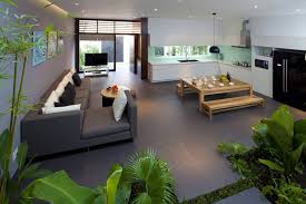 Typically 2 or more rooms in a home open onto one another in an open concept design. Open Plan Living Room Kitchen Diner Interior Design Ideas House Plans 88252