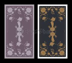 If you're into tarot card reading, our personalized tarot cards maker will be a perfect addition to your professional services. Tarot Card Or Playing Card Back With Vintage Ornamental Frame Stock Vector Crushpixel