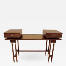 17.5l x 15.5w x 6h. Mid Century Modern Writing Desk Or Vanity