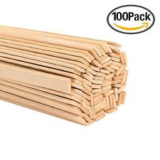 Satinior 15 7 Inches 100 Pieces Wood Craft Sticks Natural Bamboo Sticks Extra Long Sticks Can Be Curved Craft Stick Crafts Wood Crafts Wholesale Craft Supplies