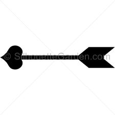 Cupid Arrow Silhouette Arrow Silhouette Cupids Arrow Silhouette Clip Art