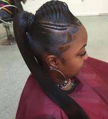 The half ponytail practical for keeping your hair out of your face but showing off the length and texture at the same time. 30 Stunning Ponytail Black Hairstyles Ideas 2019 Page 5 Of 30 Hairstyles Ideas