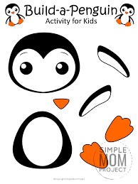 Build A Penguin Craft For Kids With Free Templates Simple Mom Project In 2020 Penguin Crafts Preschool Penguin Craft Animal Crafts For Kids