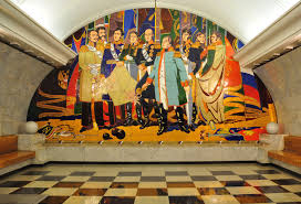 Just One Of The Magnificent Pieces Of Artwork To Be Found In Moscow S Metro Stations Russia Moscow Trains Metr Best Cruise Deals Best Cruise Cruise Deals
