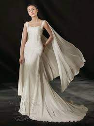 Pin By Amanda Alessandra On Bridal Gowns Faerie Elvish Wedding Dresses Elven Wedding Dress Flowing Wedding Dresses