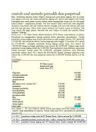 Berdasarkan data tersebut buatlah jurnal umum untuk pt jaya makmur. Akuntansi Contoh Soal Metode Periodik Da