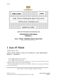Soalan Percubaan Pp Sem 2 Negeri Melaka 2021 Stpm 946 2 2021 Lihat Halaman Sebelah Jpn Melaka Studocu