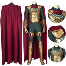 In far from home, he poses as a warrior from another universe determined to eradicate the threat of giant monsters called elementals. Spiderman Far From Home Quentin Beck Mysterio Cosplay Costume Easy Use Edition