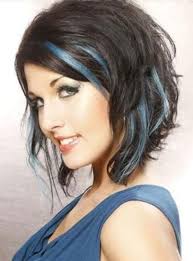 Bob hairstyles, in general, are one of those few hairstyles that suit everyone, especially if it's a layered bob, because they usually look pretty natural and asymmetric, and are therefore universally. Angled Bob With Colored Streaks Angled Bob Haircuts Askhairstyles