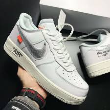 Nike Air Force 1 Off White Black Virgil Abloh X Nike Air Force 1 Low Off White Af100 Nike Air Force Nike Shoes Girls Kids Nike Shoes Girls